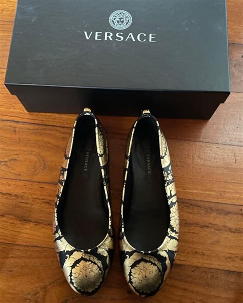 versace ballerina flats